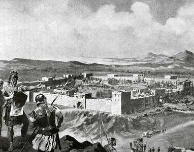 Roman Empire, Latin colony (engraving)