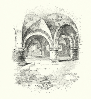 Edward the Confessor's Chapel, now the Pix Office (litho)