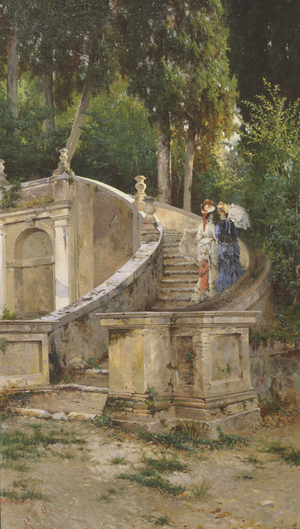 Landscape at Villa d'Este in Tivoli