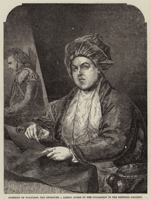 Portrait of Woollett, the Engraver; lately added to the Collection in the National Gallery (engraving)