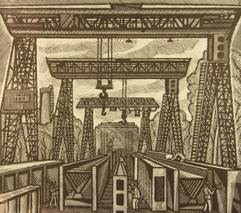 Bridge Components, 1978 (linocut)