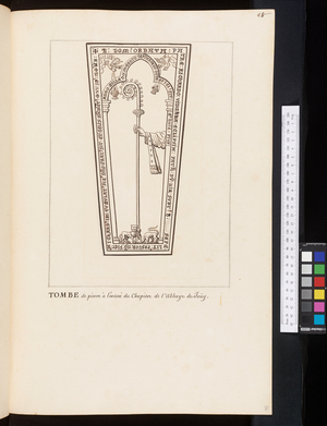 Monuments and epitaphs in the churches of Brie, c.1700 (drawing)