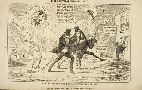 The revolution of the planets against the tax upon light.