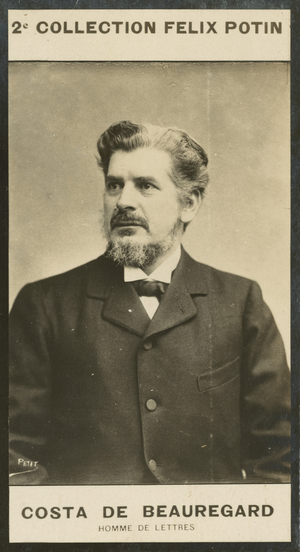Charles-Albert, marquis de Costa De Beauregard, Homme De Lettres, 1835 (b/w photo)