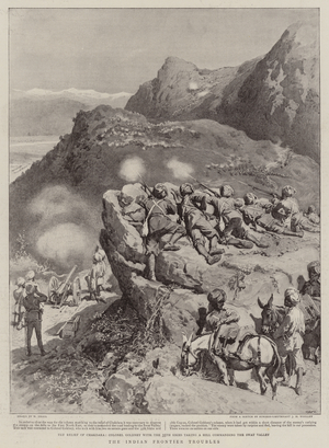 The Indian Frontier Troubles (litho)