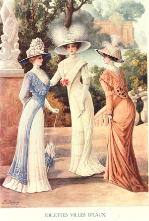Ladies Fashion Magazine Plate, UK, 1900s
