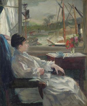 Portrait de Eva Gonzalès (à Dieppe), c.1880 (oil on canvas)