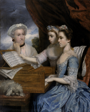 Mrs Paine and the Misses Paine, 1765 (oil on canvas)