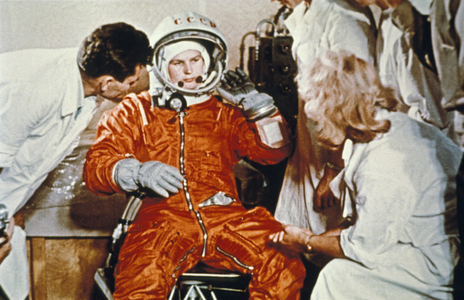 Soviet Cosmonaut Valentina Tereshkova, First Woman in Space, During Preparations for Here Flight on Vostok 6, USSR, June 16, 1963.