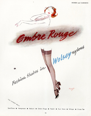 Wolsey Magazine, advert, UK, 1950s