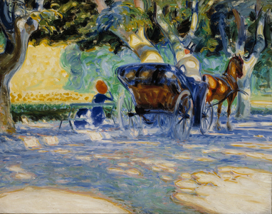 In the Borély Park, 1909 (oil on canvas)