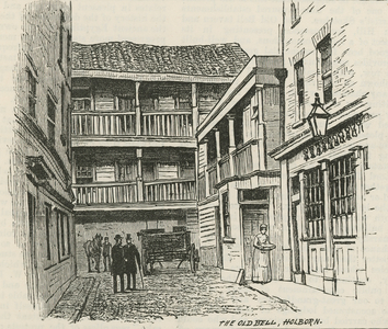 The Old Bell, Holborn, London (engraving)