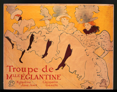 La Troupe de Mlle Eglantine, 1896 (chalk lithograph with brush and spatter)