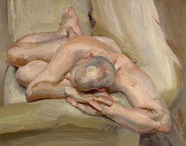 Leigh on a Green Sofa, 1994 (oil on canvas)