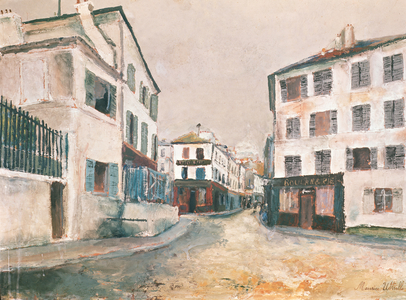La Rue Norvins, 1912 (oil on canvas)