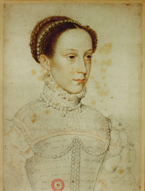 Mary Stuart, Queen of the Scots, 1559 (crayon on paper)