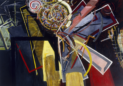The Dark-Sailed Schooner, 1989 (oil on linen)