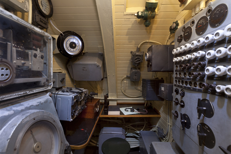 The Sonar Room On The Captured German Submarine U505