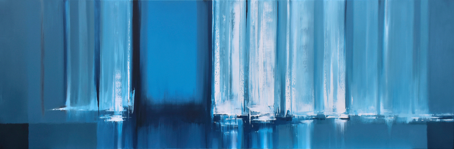 Cityscape - Azure, 2016 (oil on canvas)