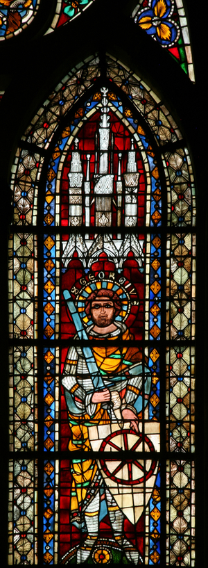 Window w203 depicting St George (stained glass)