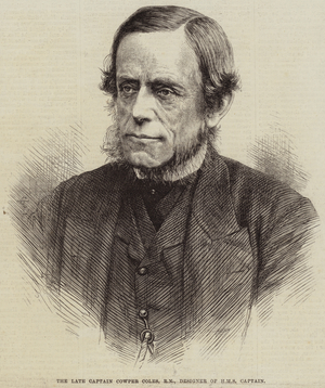 The Late Captain Cowper Coles, RN, Designer of HMS Captain (engraving)
