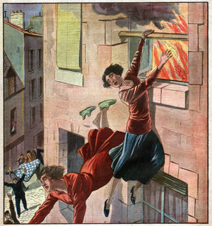 Fire in Paris, 1930 (print)
