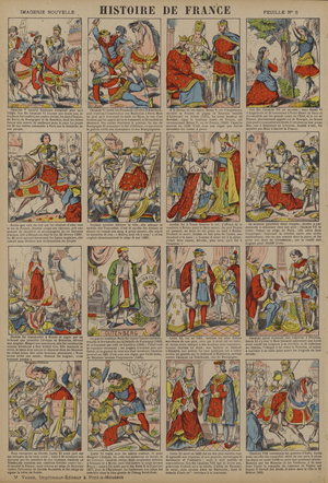 History of France from the death of Charles V to the reign of Charles VIII (colour litho)