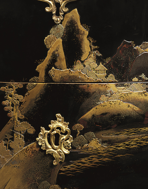 Louis XV ormolu-mounted Japanese lacquer & ebonised commode, c.1755 (ormolu & wood)