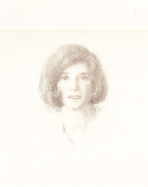 Ruth Larkin (charcoal on off-white paper)