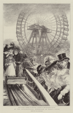 At the International Exhibition at Earl's Court (engraving)