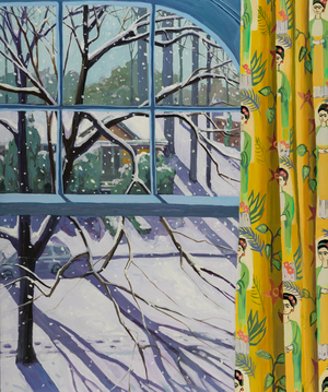 The Arrival of Silence, 2022 (oil on panel)