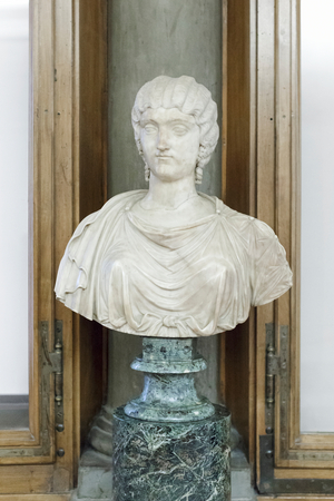 Bust of a woman, so called Julia Domna, 2nd century AD (marble)