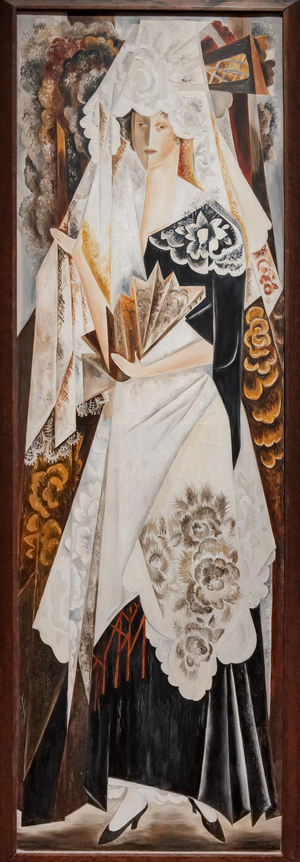Spanish Woman, detail, 1923-26 (oil painting on canvas)