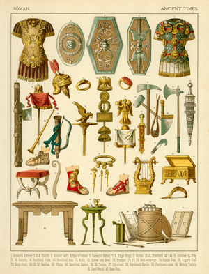 Roman articles (colour litho)