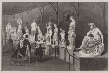 The International Exhibition, the Roman Court (engraving)