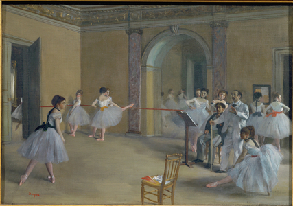 Le foyer de la danse a l'Opera de la rue Le Peletier (painting on canvas)