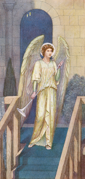 The Golden Legend: The Herald of the Mystery (colour litho)