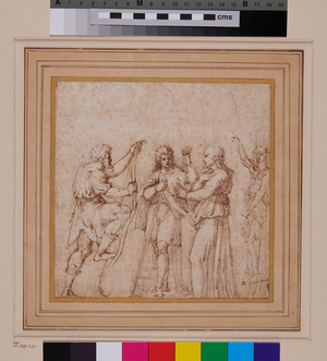 Penelope recognizes Ulysses, c.1511 (pen & ink on paper)