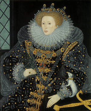 Queen Elizabeth I, 'The Ermine Portrait', 1585 (oil on panel)