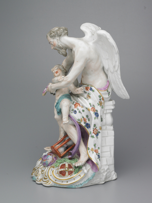 Time Clipping the Wings of Love, Chelsea-Derby Porcelain Factory, c.1775 (soft-paste porcelain)