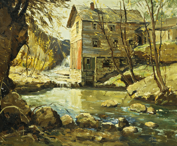 The Mill, (oil on canvas)