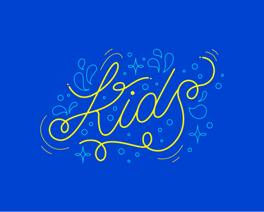 KIDS PLAYFUL LETTERING, 2025 (digital art)