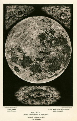 The moon (b/w photo)