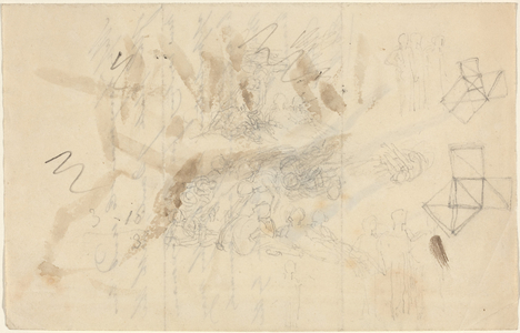 Angels Descending to the Daughters of Men, probably c.1821 (graphite)