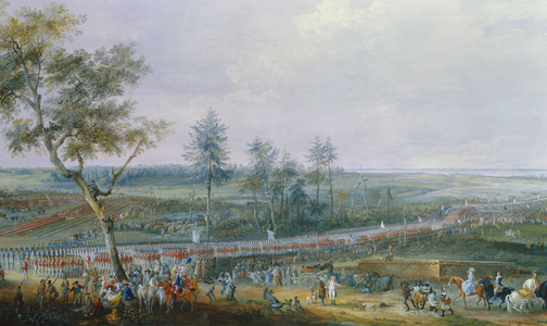 Capture of Yorktown, Virginia, October 19, 1781, (gouache on paper, 18th century)