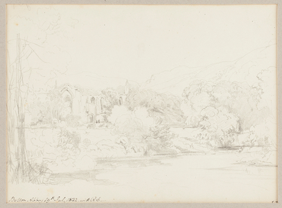 Bolton Abbey, 1832 (pencil on paper)