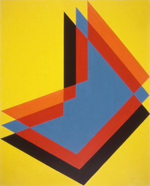 Negative Light Patterns, 1998 (acrylic on panel)