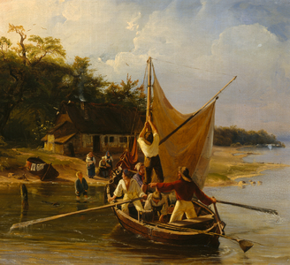 Return of Danish fishermen, 1838 (painting)
