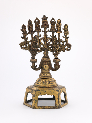 The Seven Buddhas of the Past (gilt bronze)