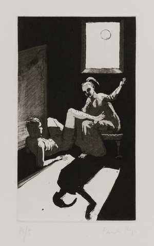 Sewing on the shadow  ( "Peter Pan"  series), 1992 (Etching and aquatint)
